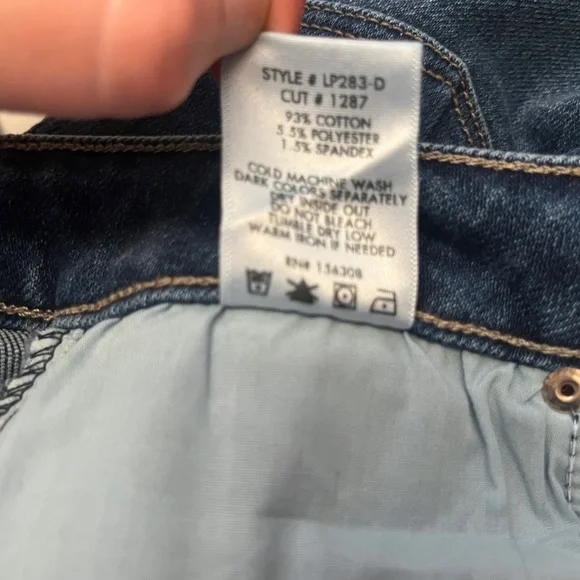 NWT LTJ Super High Waist Blue Wide-Leg Jeans - Picture 5 of 5